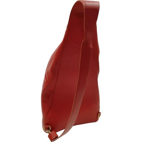213303AQ (C4) Loewe Shoulder Bag Red Leather - Picture 3 of 9